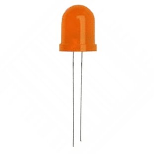 Светодиод выводной 10 мм оранжевый
