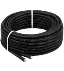 Кабель живлення 11 AWG (силікон чорний), 002998
