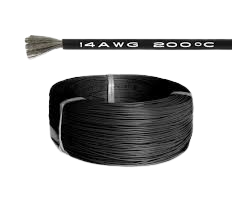 Кабель живлення 14 AWG (силікон чорний)
