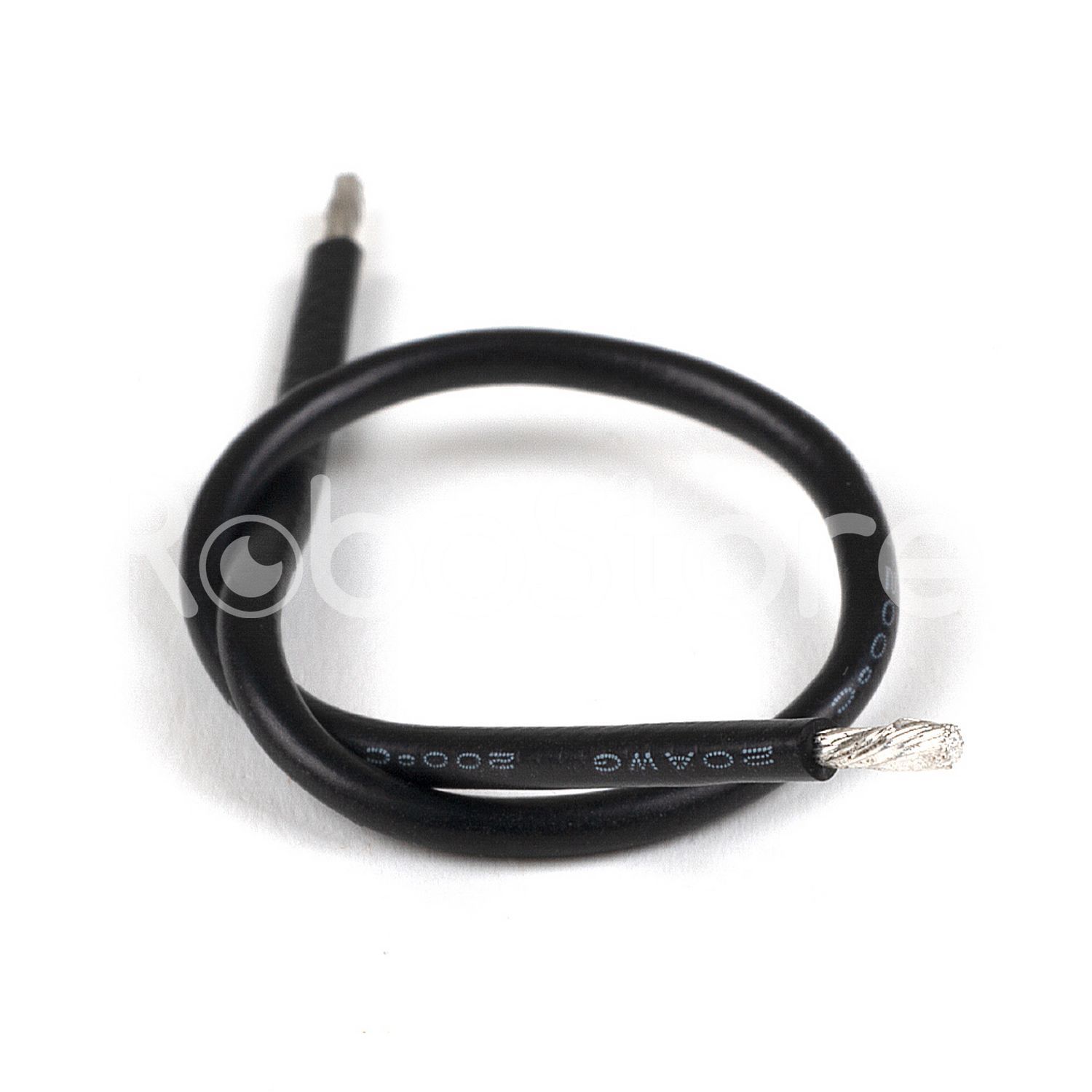 Провід луджений 20 AWG чорний (13 см)