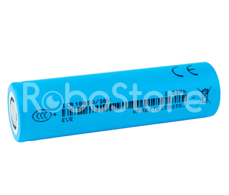 Акумулятор Li-ion EVE ICR18650-26V 2550mAh - 7.65A