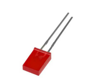 Светодиод плоский 2х5 мм (красный)