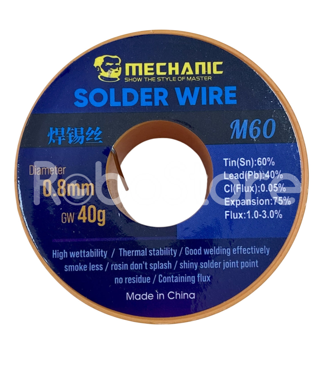 Припій Mechanic M60 0.8 мм 40 гр