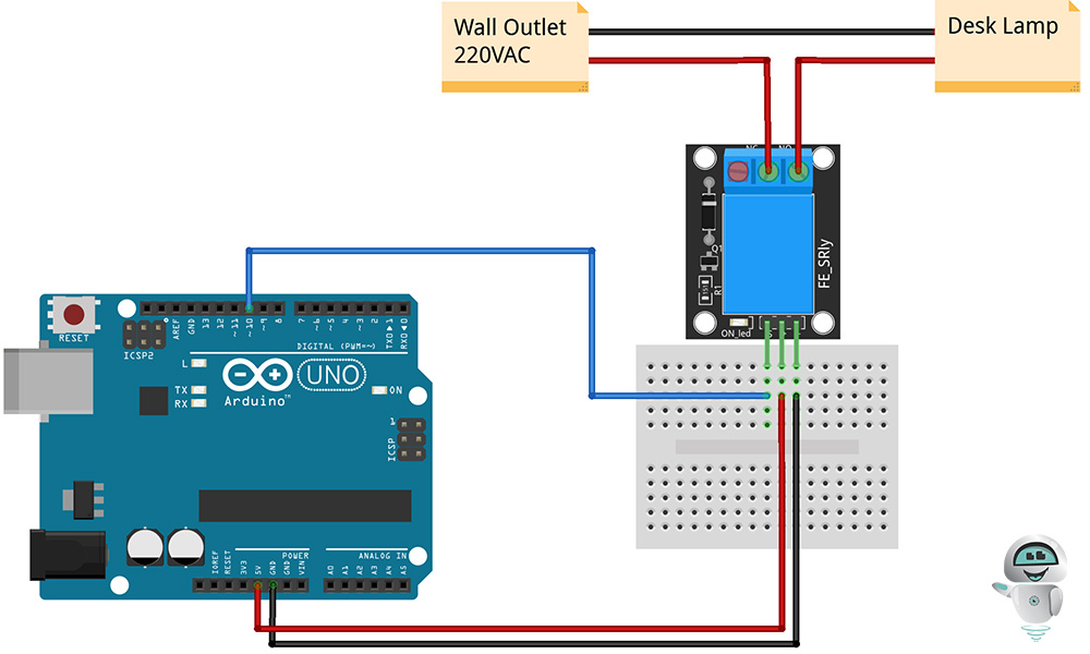 Arduino модуль реле схема